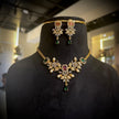 Elegant Luxe Stone Floral Necklace Set
