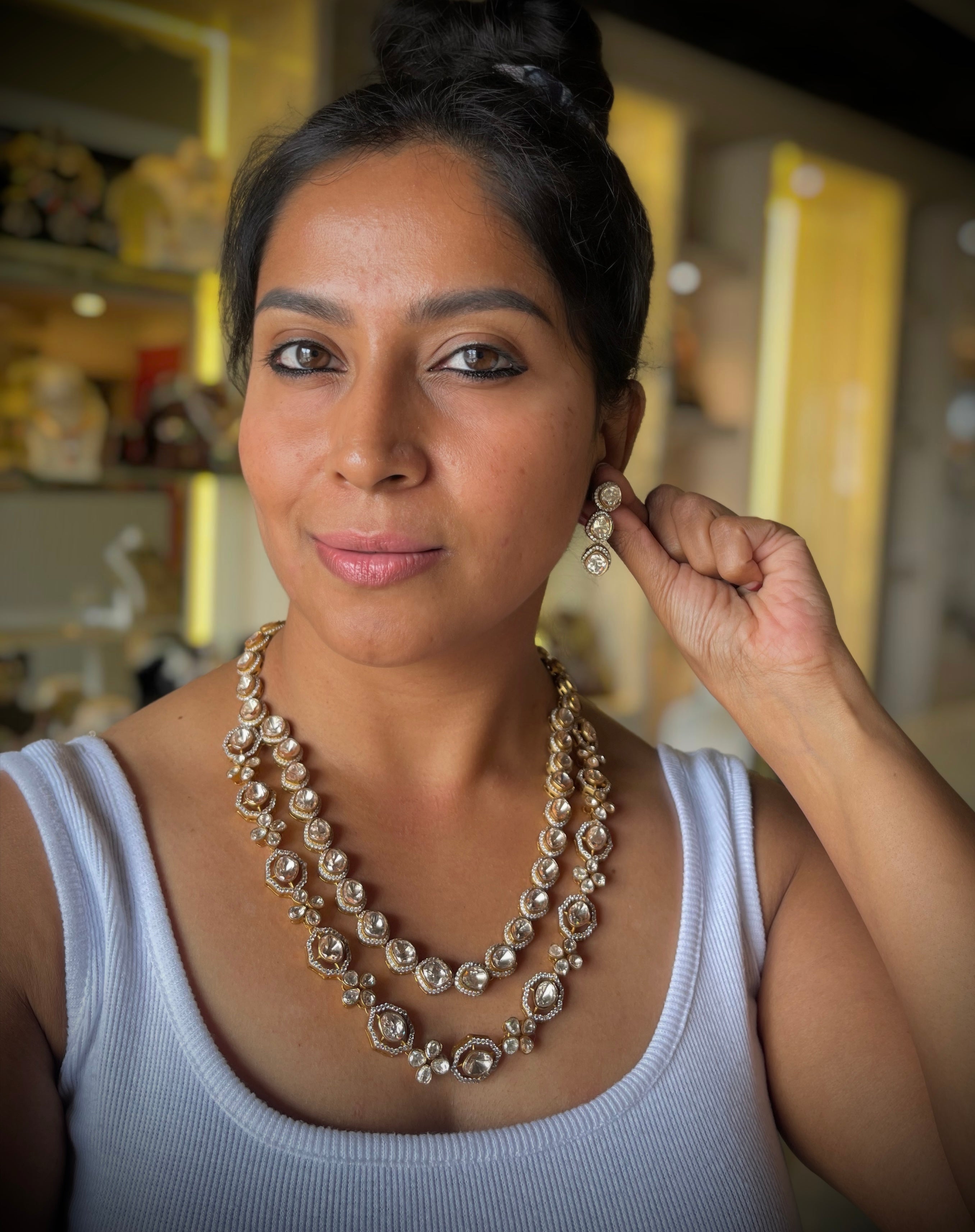 The Royal Reflection Moissanite Necklace Set