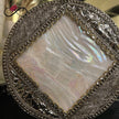 Diamond Mother of Pearl Handcrafted Brass Clutch