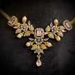 Elegant Luxe Stone Floral Necklace Set