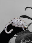 Diamanté panther brooch 