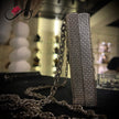 Drizzled Silver Handcrafted Brass Clutch