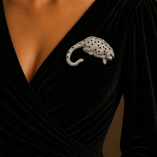 sparkling animal-shaped brooch background