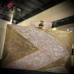 Blaze Mother of Pearl Handcrafted Brass Clutch