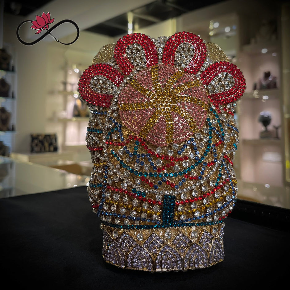 Majestic Elephant Crystal Clutch
