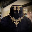 Elegant Luxe Stone Floral Necklace Set