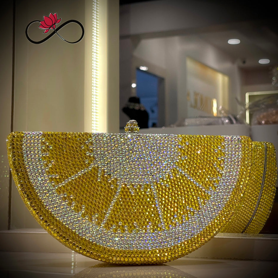 Citrusy Lemon Crystal Clutch