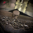 Drizzled Silver Handcrafted Brass Clutch