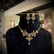 Elegant Luxe Stone Floral Necklace Set