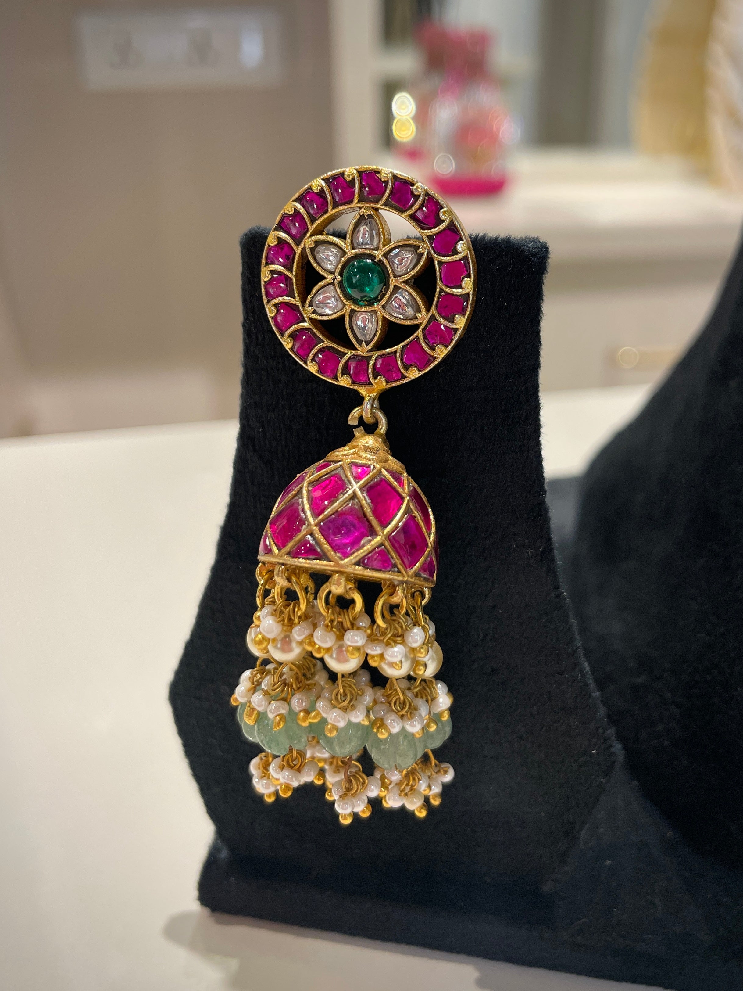 Grand Jadau Mango Necklace Set