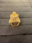Luxury Regal Diamond Look Halo Ring