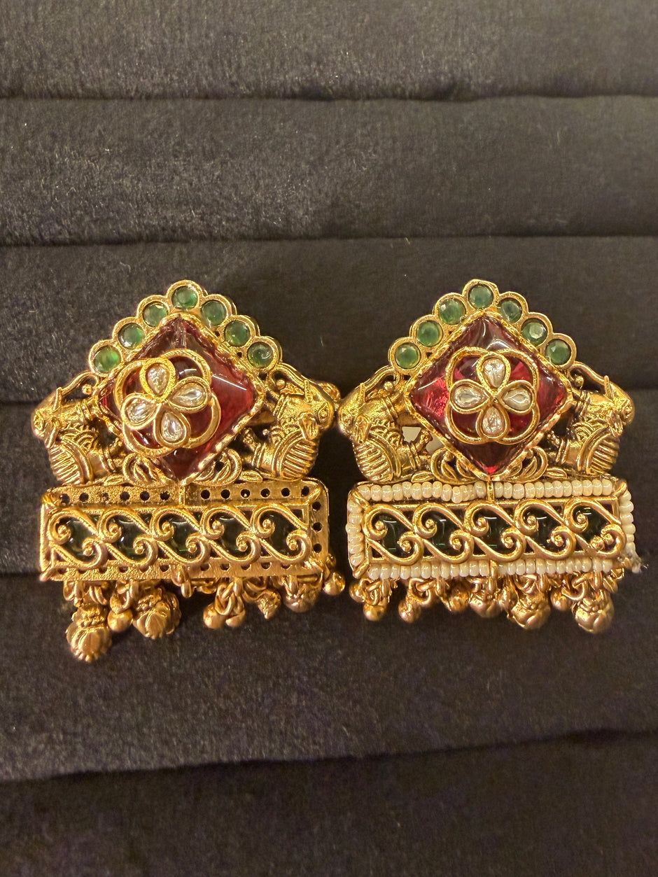 Royal Rajwadi Double Finger Gungroo Ring