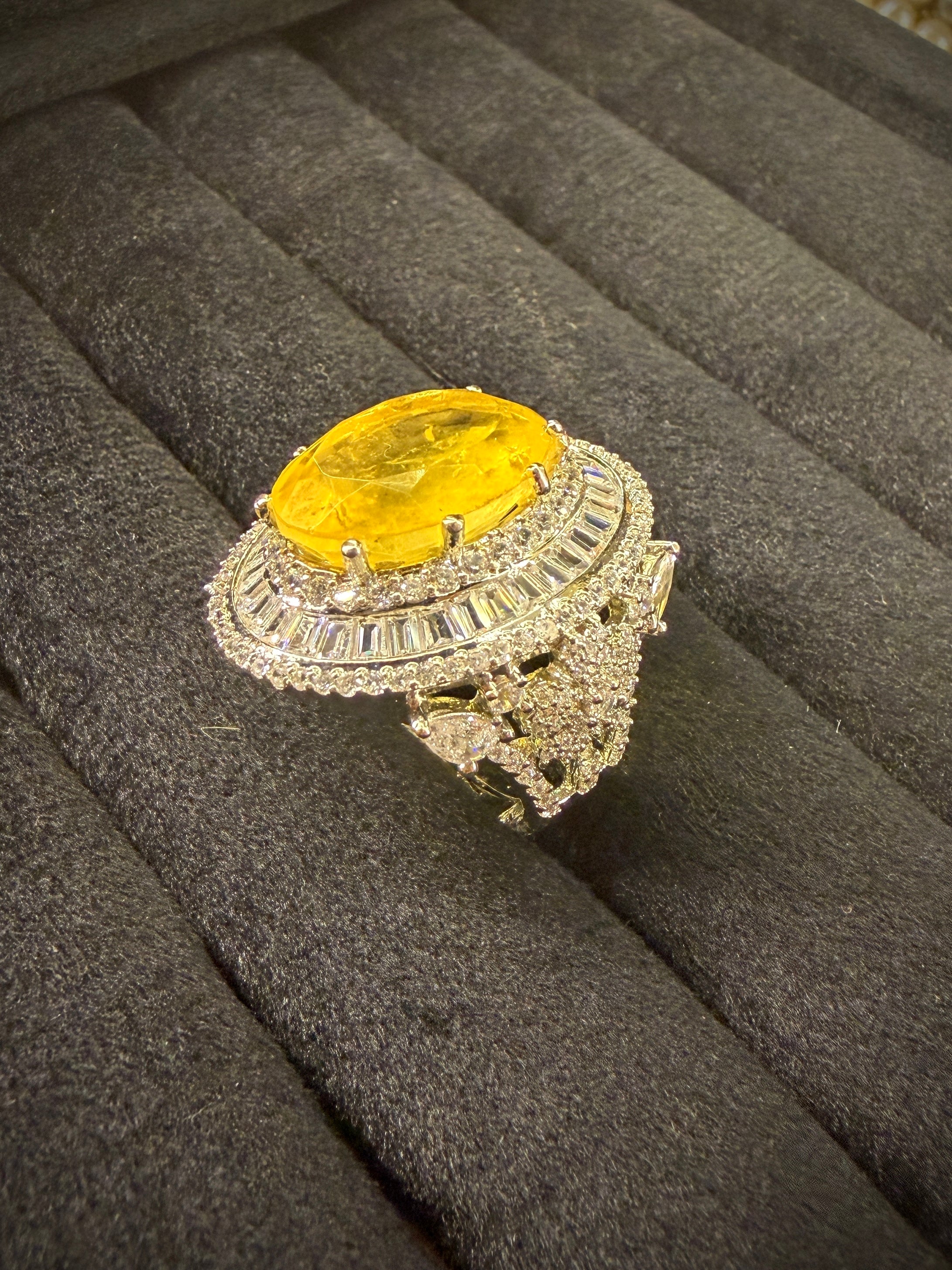 Royal Halo Adjustable Ring