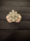 Royal Floral Pink And White Ring