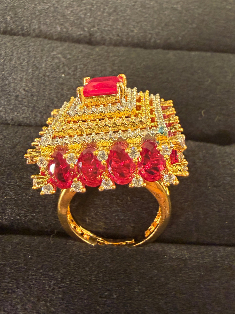 Grand Cluster Cocktail Ring