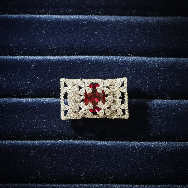 Royal Rectangular  Luxury Cocktail Ring