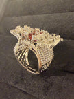 Royal Rectangular  Luxury Cocktail Ring