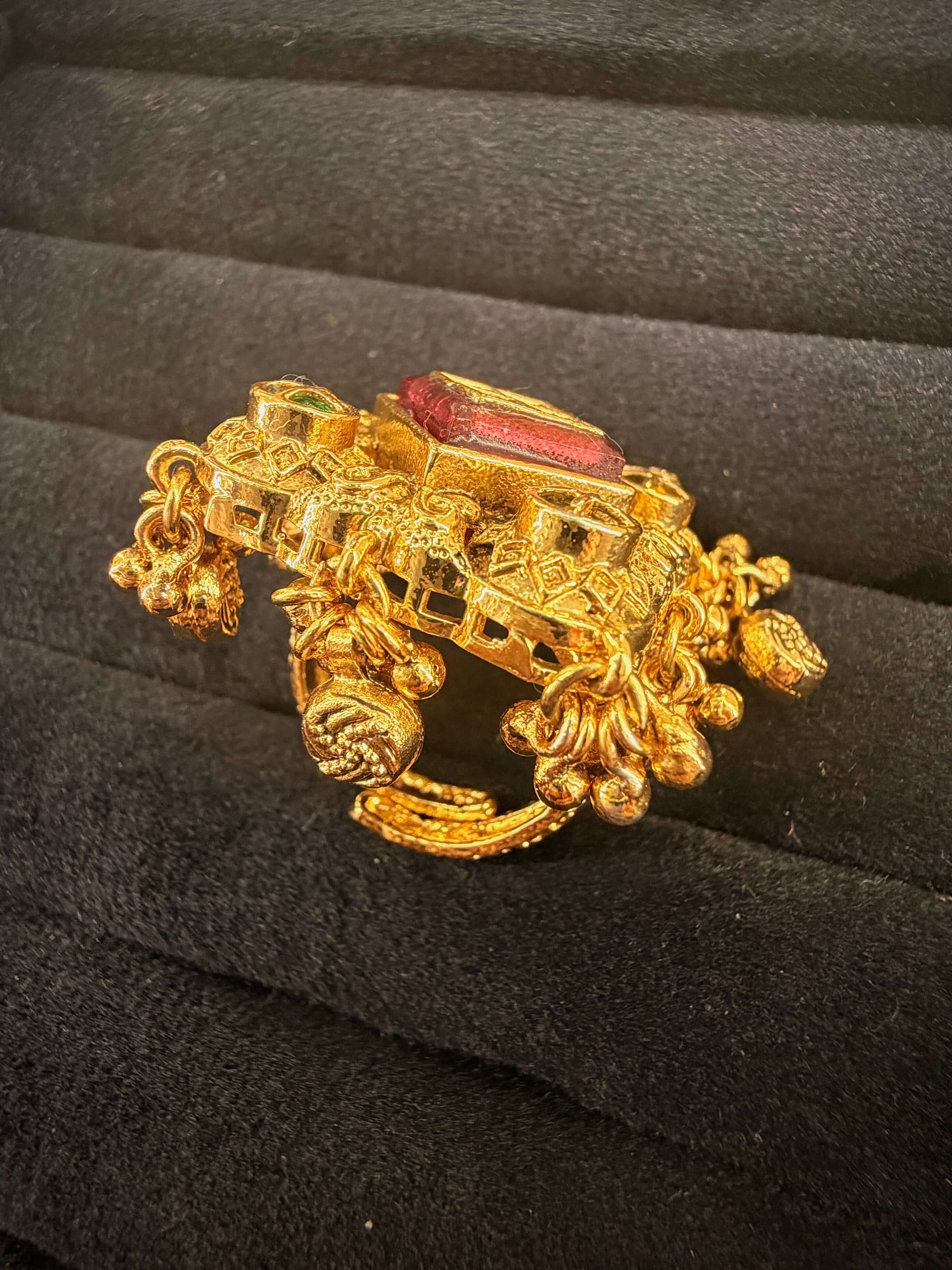 Royal Red Heritage Rajwadi Ring