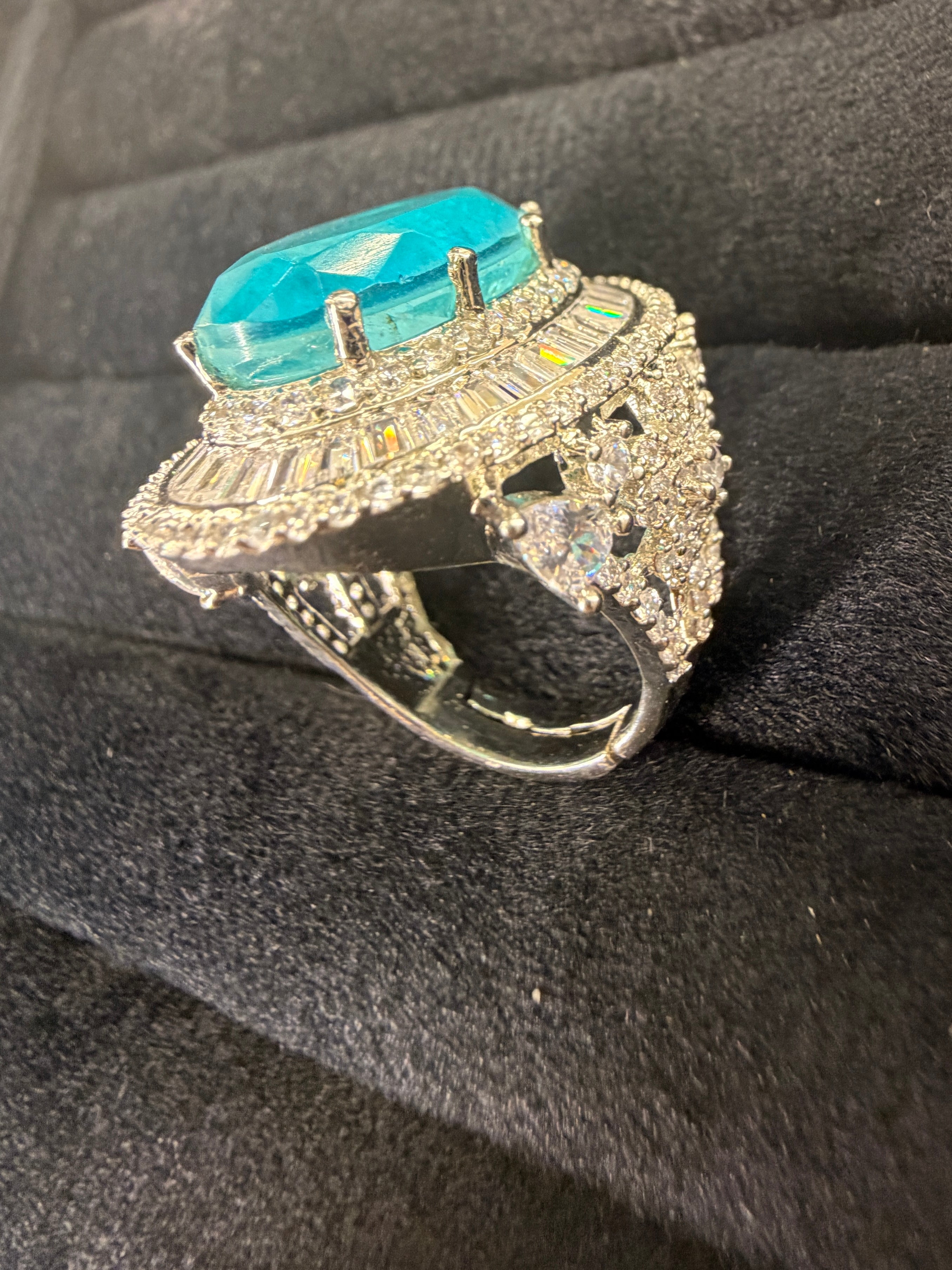 Royal Halo Adjustable Ring
