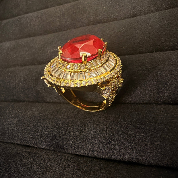 Royal Halo Adjustable Ring