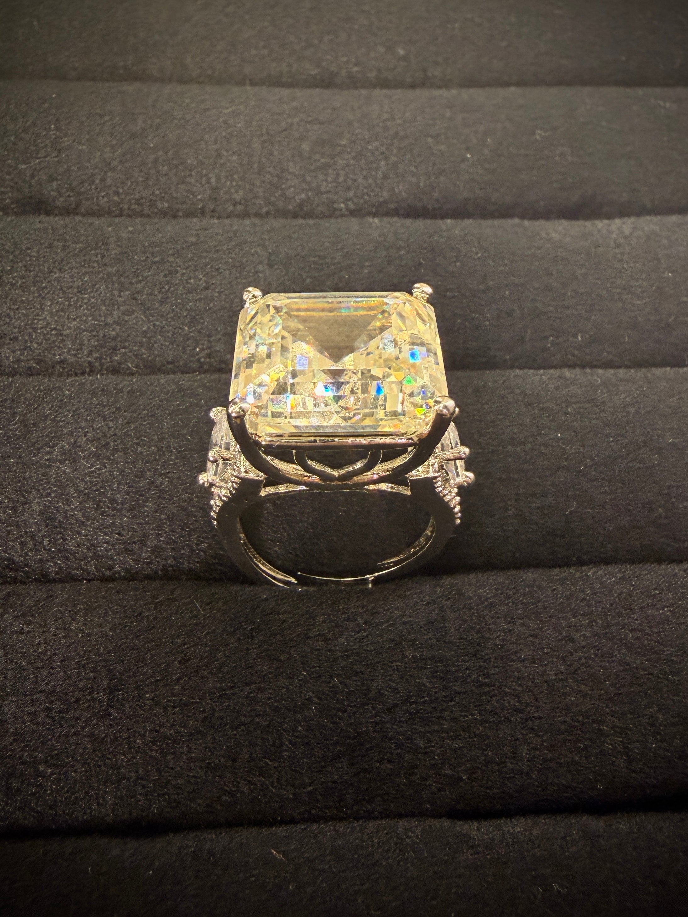 Royal Champagne Cushion Ring