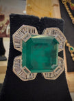 Majestic Emerald‑Diamond Necklace Set
