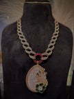 Aristocratic Mother of Pearl Statement Necklace Set