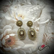 Regal Antique Oval Dangler Earrings Set