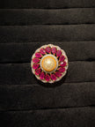 Emerald Pearl Floral Royale Ring