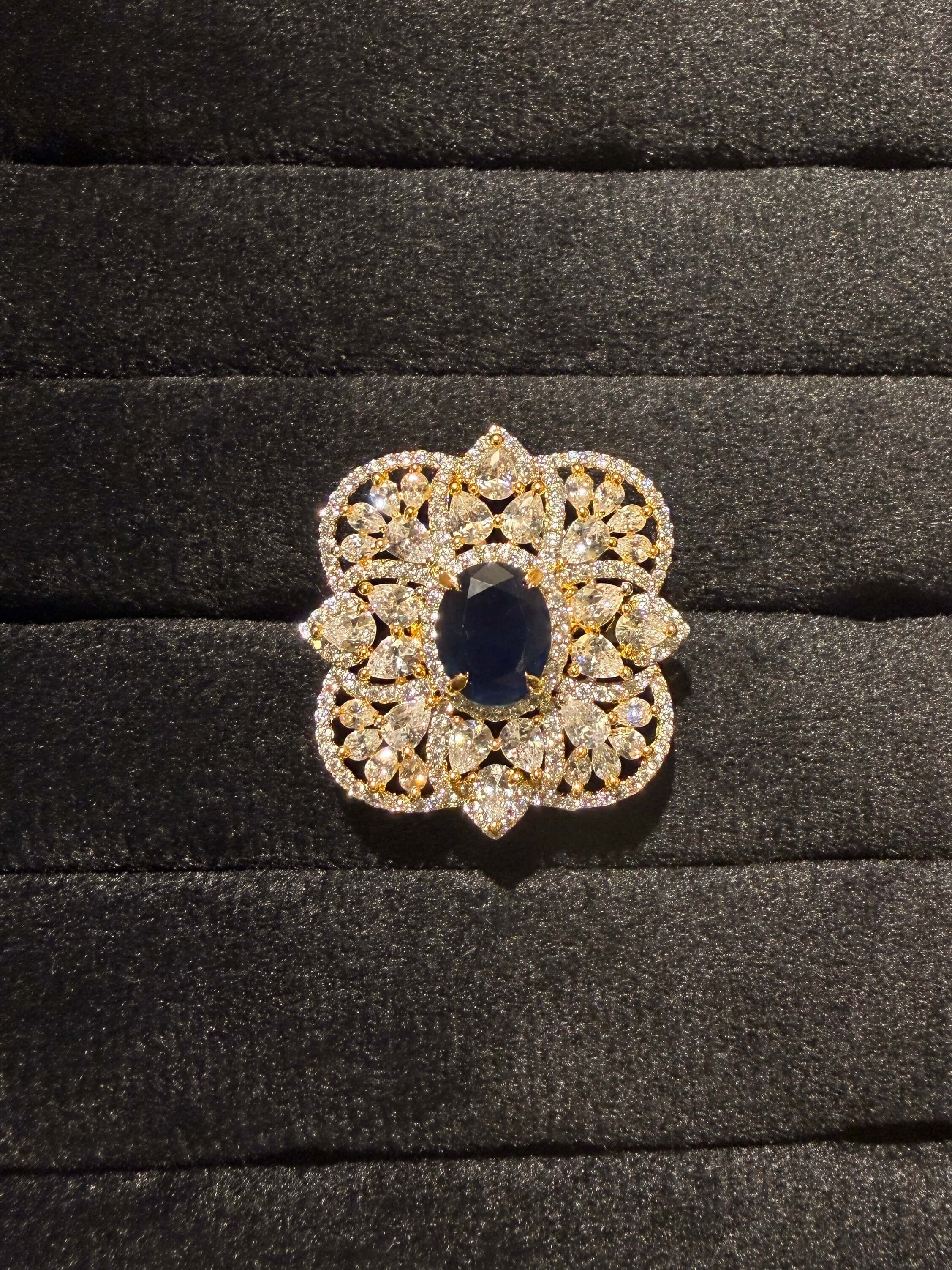 Elite Cluster Floral Halo Ring