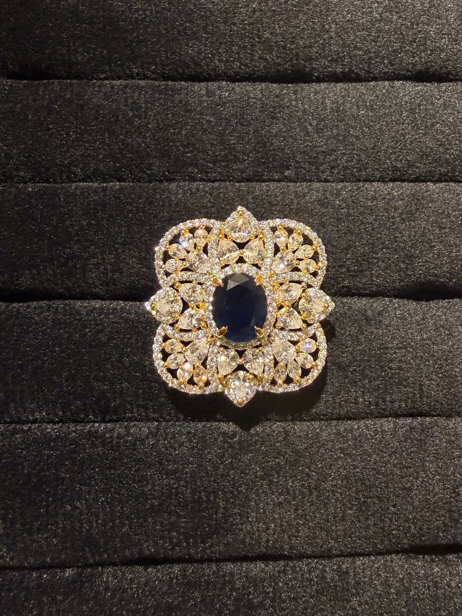 Elite Cluster Floral Halo Ring