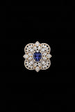 Elite Cluster Floral Halo Ring