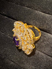 Elite Cluster Floral Halo Ring