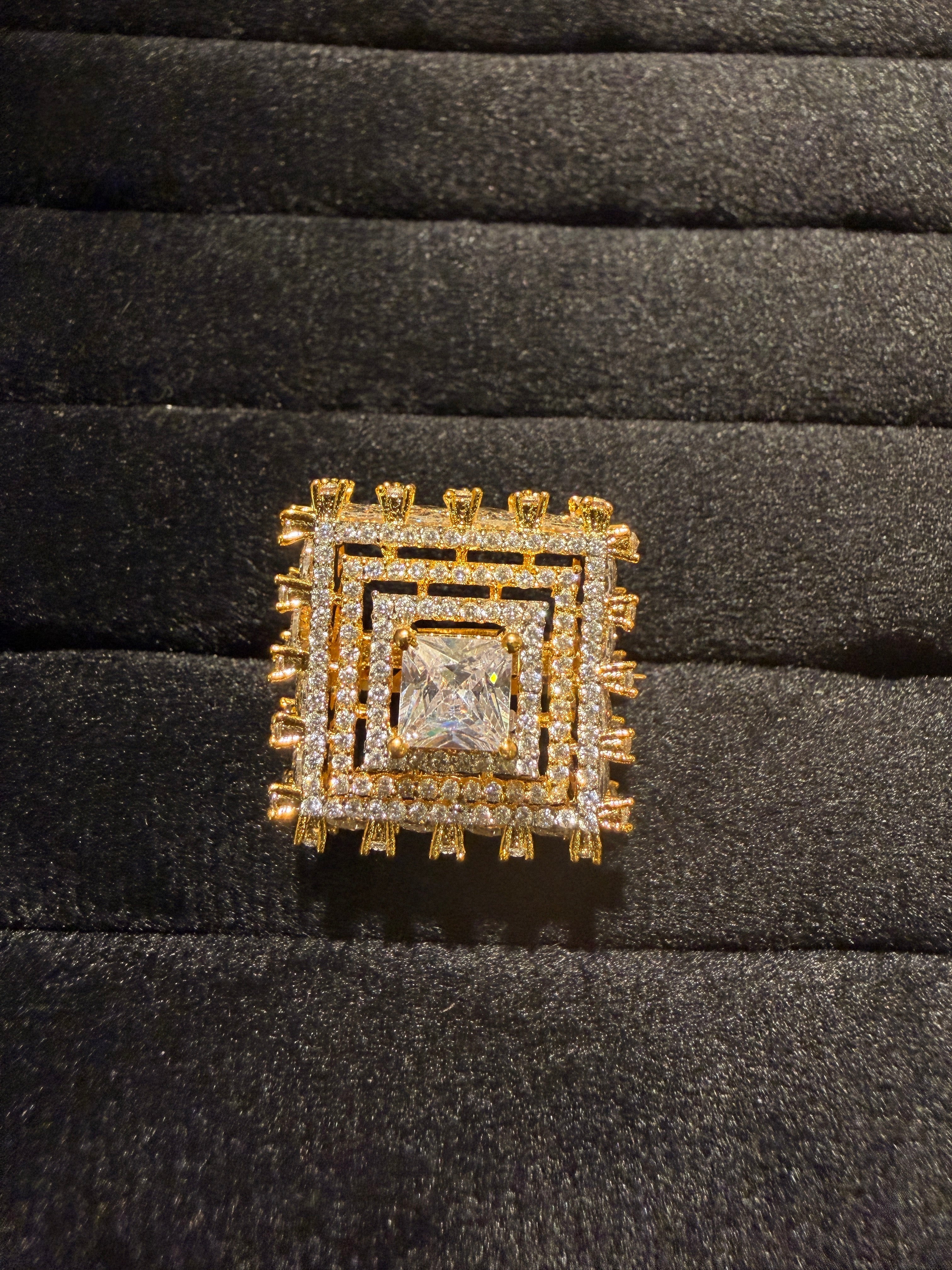 Grand Cluster Cocktail Ring