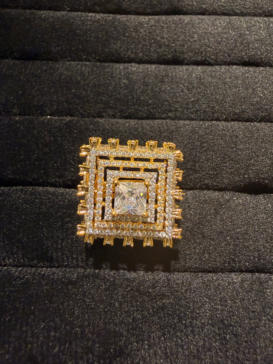 Grand Cluster Cocktail Ring