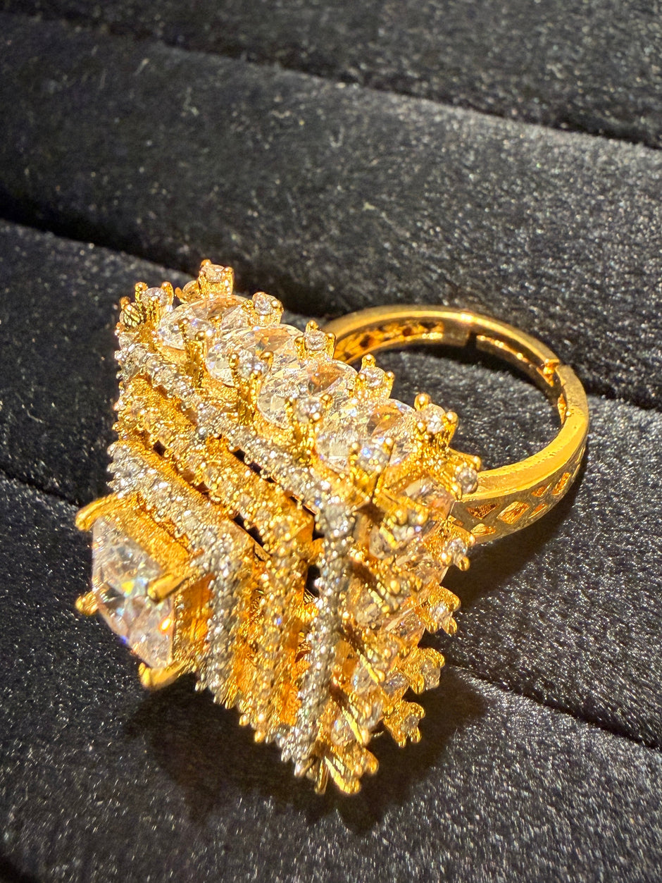 Grand Cluster Cocktail Ring