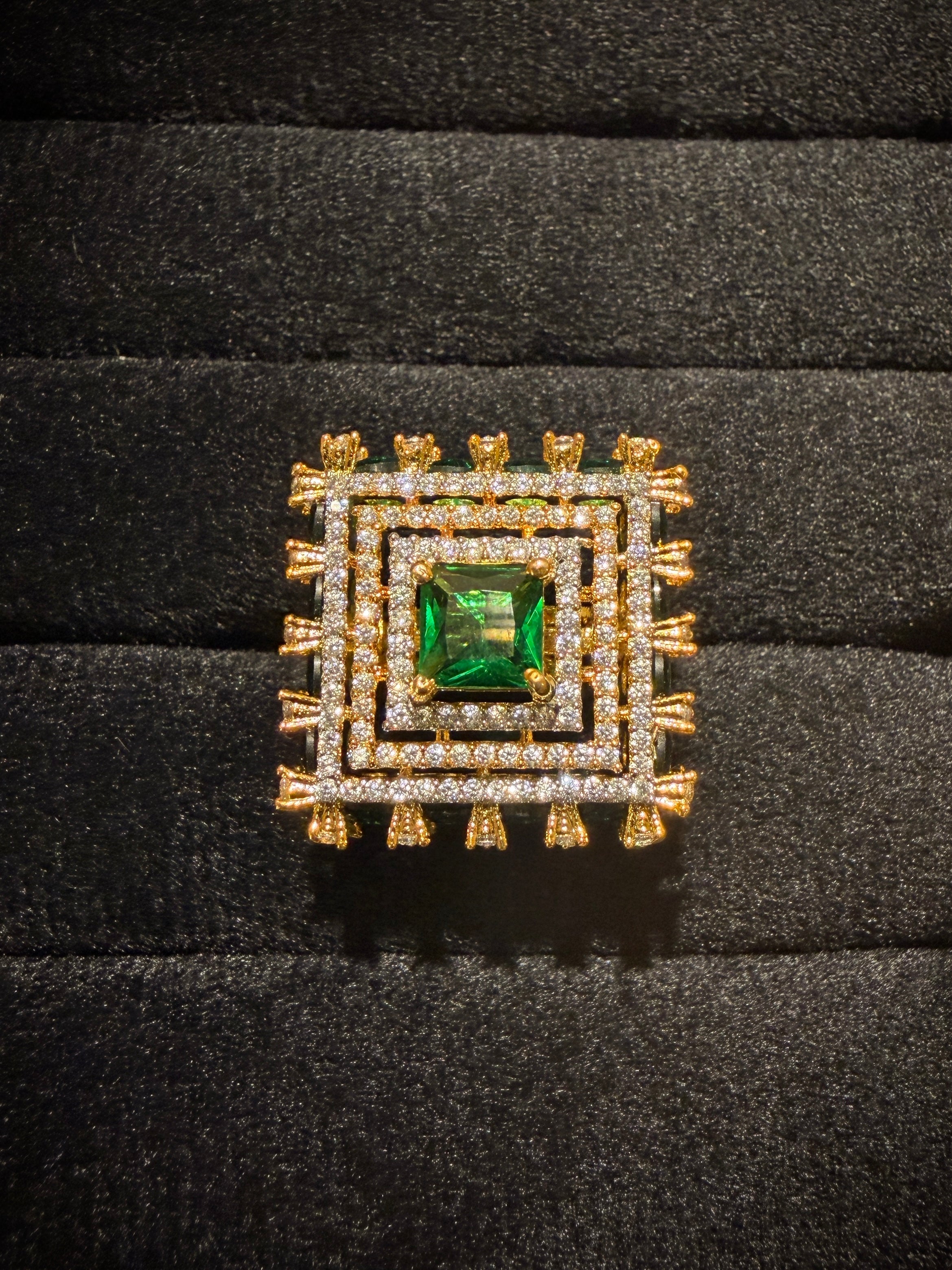 Grand Cluster Cocktail Ring