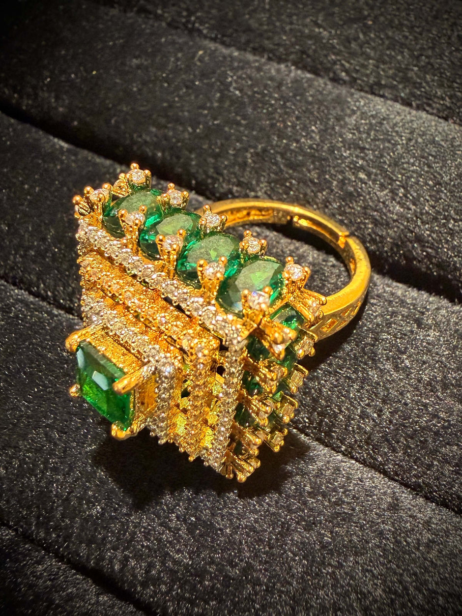 Grand Cluster Cocktail Ring