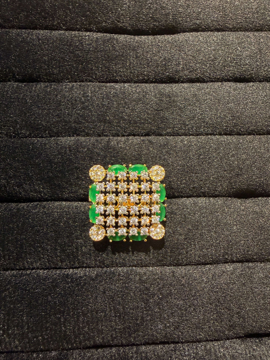 Luxury Multi-Stone Pavé Cocktail Ring