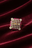 Luxury Multi-Stone Pavé Cocktail Ring