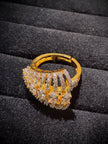 Royal Flared Cluster Designer Ring