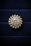Grand Double Floral Halo Ring
