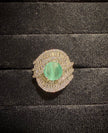 Luxury Minty Halo Ring