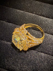 Royal Cushion Crystal Designer Halo Ring