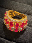 Luxury Ruby Cluster Designer Ring