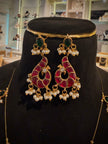 Jadau Ruby Invisible Chain Set