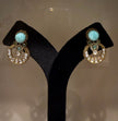 Chandbali Turquoise Polki Choker Set