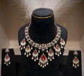 Regal Emerald & Ruby MOP Drop Choker Set