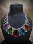Luxury Multicolor Couture Crystal Necklace Set
