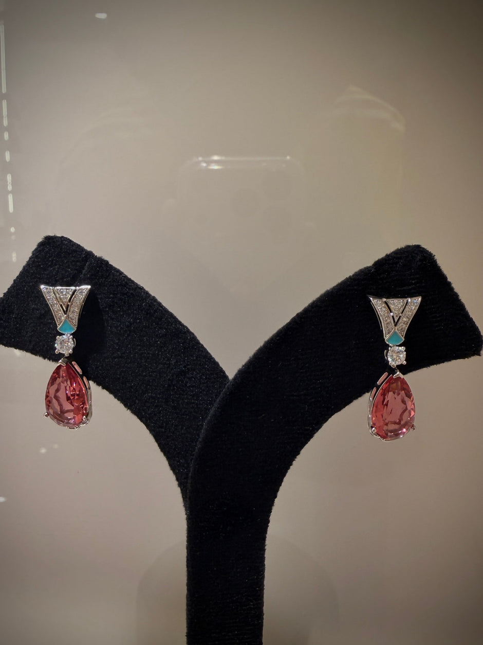 Luxury Multicolor Couture Crystal Necklace Set